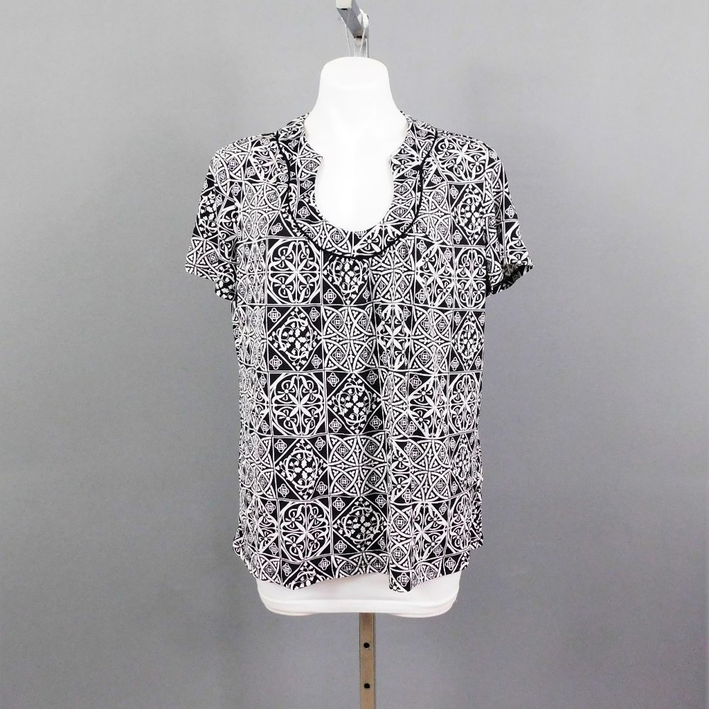 Ronnie Nicole Women Shirt Black White XL‎